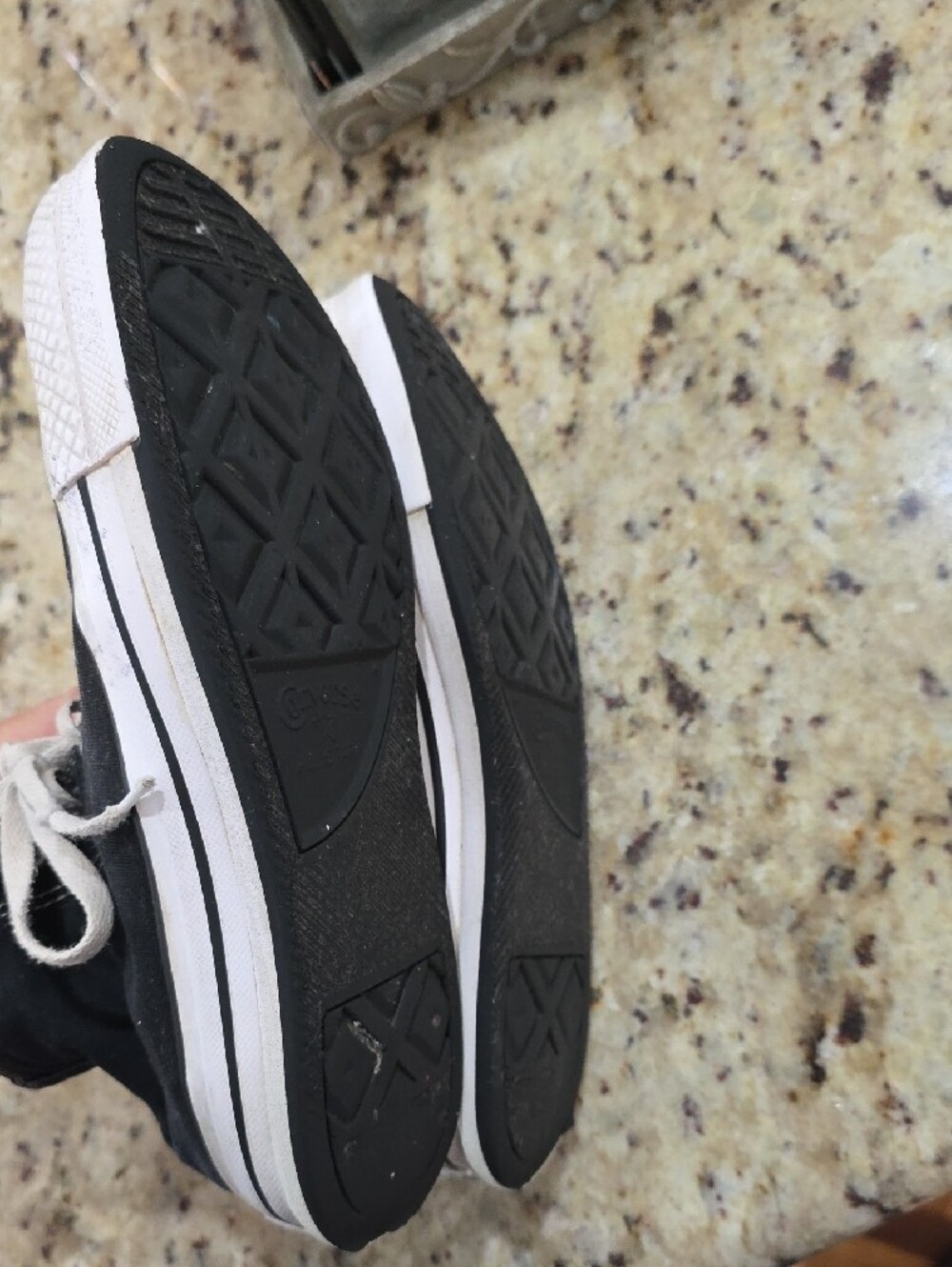 Converse All Star Women's Black and White High-Top Sneakers Size 8 - Picture 7 of 7
